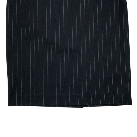 Theory Frieda Straight Skirt 00 Black Striped Mini ALTERED - Picture 9 of 12